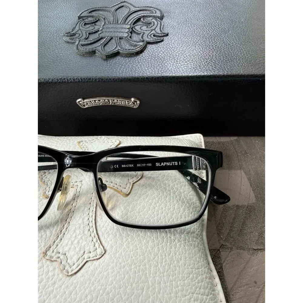 Chrome Hearts SLAPNUTS I BB-CTEK Black Eyeglasses 55-17-153 Rare Vintage